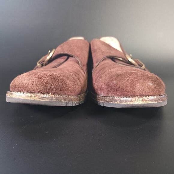 Salvatore Ferragamo Women's Flats Monk Strap Suede | 10 AAAA - Picture 4 of 16